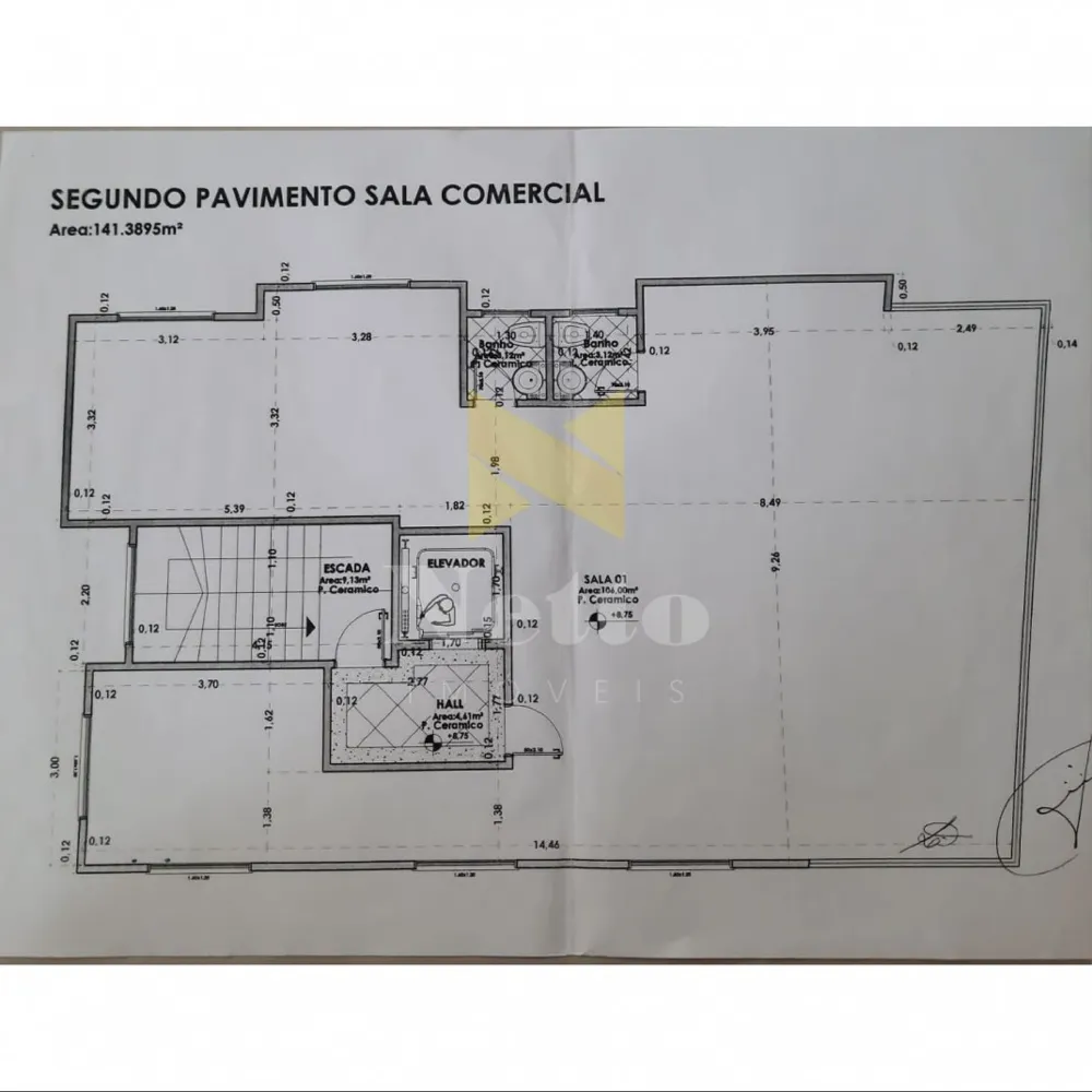 Sala Aérea de frente para Avenida Nereu Ramos